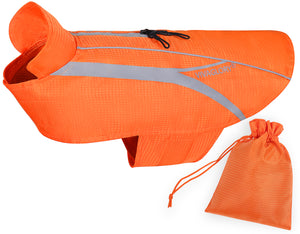 VIVAGLORY new Dog Safety Vests, Reflective Dog Wind Breaker Jackets, Water-Resistant & Lightweight Coats