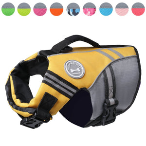 Vivaglory New Sports Style Ripstop Dog Life Jacket Safety Vest with Superior Buoyancy & Rescue Handle