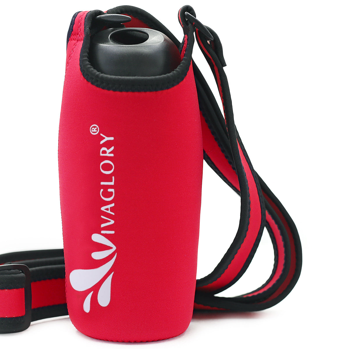 Vivaglory Insulated Neoprene Water Bottle Holder Sling with Wide