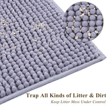 Load image into Gallery viewer, Vivaglory Cat Litter Mats, 31&quot;× 20&quot; Large or 35&quot;× 25&quot; Extra Large Super Soft Microfiber Pet Mats for Litter Boxes with Waterproof Back, Machine Washable