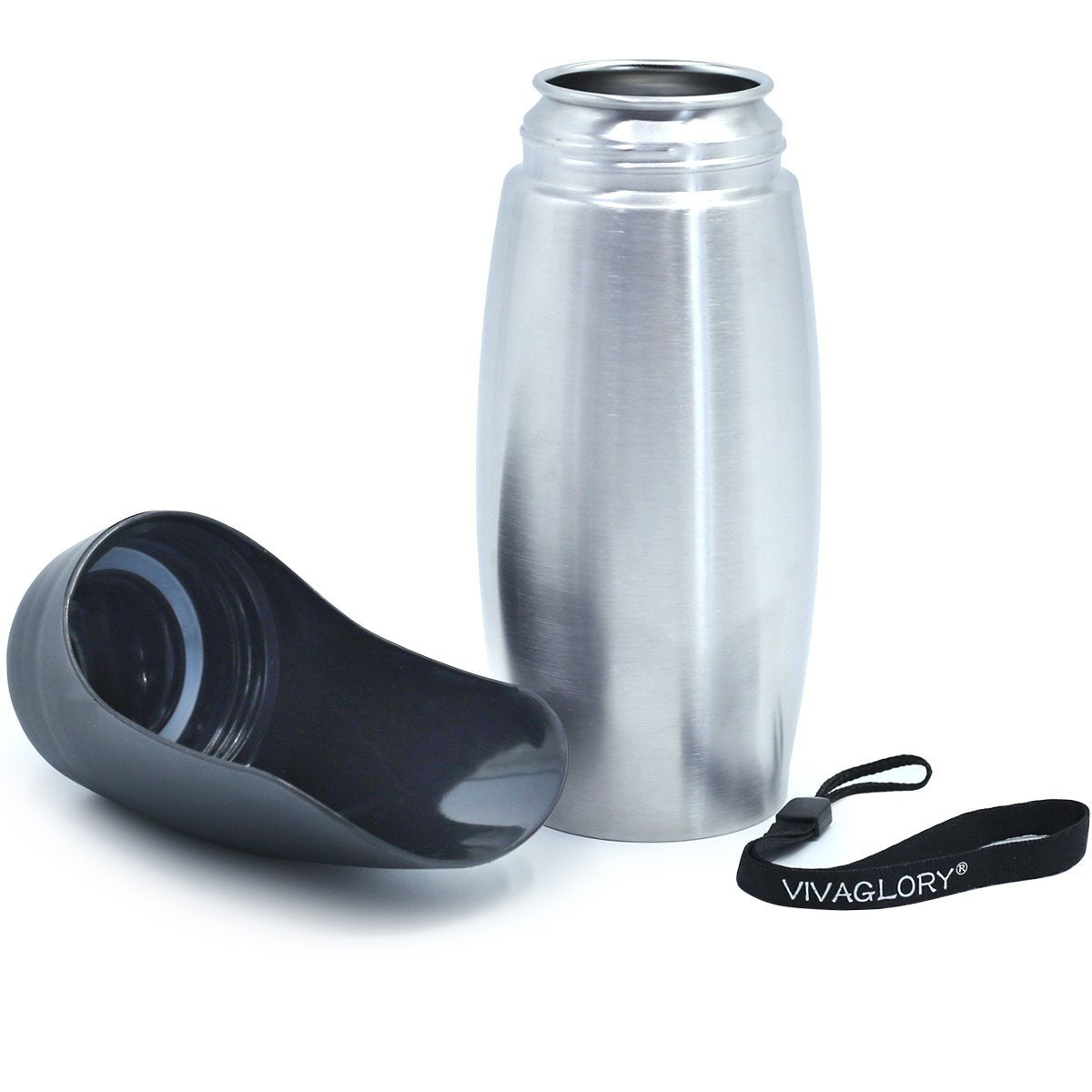 Vivaglory 25oz Stainless Steel Dog Bottle OR with Neoprene Bottle