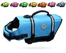Load image into Gallery viewer, Vivaglory Ripstop Dog Life Vest, Reflective &amp; Adjustable Life Jacket for Dogs with Rescue Handle for Swimming &amp; Boating