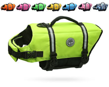 Load image into Gallery viewer, Vivaglory Ripstop Dog Life Vest, Reflective &amp; Adjustable Life Jacket for Dogs with Rescue Handle for Swimming &amp; Boating