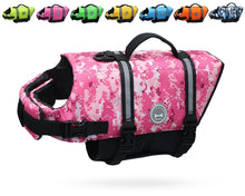 Load image into Gallery viewer, Vivaglory Ripstop Dog Life Vest, Reflective &amp; Adjustable Life Jacket for Dogs with Rescue Handle for Swimming &amp; Boating