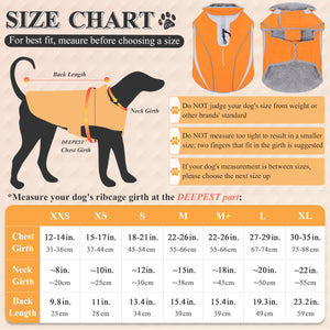 VIVAGLORY NEW Winter Dog Coats, Dog Apparel for Cold Weather, Reflective Windproof Warm Dog Jacket