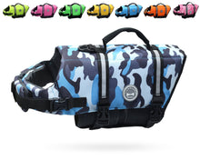 Load image into Gallery viewer, Vivaglory Ripstop Dog Life Vest, Reflective &amp; Adjustable Life Jacket for Dogs with Rescue Handle for Swimming &amp; Boating
