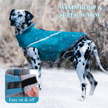 Load image into Gallery viewer, VIVAGLORY NEW Super Warm Dog Winter Coats, Windproof &amp; Water-Repellent Dog Jacket for Cold Weather, Sports Style Reflective Dog Fleece Vest for Dogs for Walking, Hiking, &amp; Running