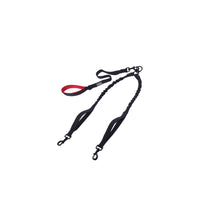 Load image into Gallery viewer, VIVAGLORY Double Dog Leash, No Pull &amp; Tangle Free Bungee Leash for Two Dogs with Traffic Handles Reflective for Medium to Large Dogs for Daily Walking &amp; Training