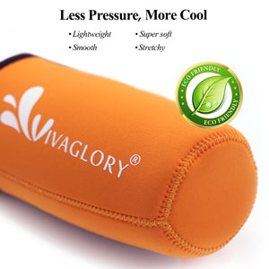 Vivaglory Insulated Neoprene Water Bottle Holder Sling with Wide Adjustable Shoulder Strap, Great for Stainless Steel and Plastic Bottles, Sport and Energy Drinks