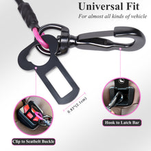Load image into Gallery viewer, Vivaglory Chew-Proof Dog Seat Belt, New 2-in-1 Multi-Functional Waterproof Dog Safety Belt, Heavy Duty Steel Rope Pet Car Seat Belt with 5 Sizes for Small to X-Large Dogs (16&quot;/22&quot;/28&quot;/33&quot;/37&quot;)