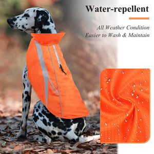 VIVAGLORY new Dog Safety Vests, Reflective Dog Wind Breaker Jackets, Water-Resistant & Lightweight Coats