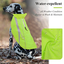 Load image into Gallery viewer, VIVAGLORY new Dog Safety Vests, Reflective Dog Wind Breaker Jackets, Water-Resistant &amp; Lightweight Coats