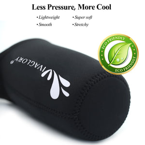 Vivaglory Insulated Neoprene Water Bottle Holder Sling with Wide Adjustable Shoulder Strap, Great for Stainless Steel and Plastic Bottles, Sport and Energy Drinks