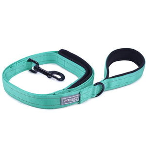 VIVAGLORY Dog Leash Traffic Padded Two Handles, Heavy Duty Reflective Leashes for Control Safety Training, Walking Lead for Small to Large Dogs