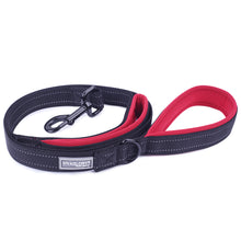 Load image into Gallery viewer, VIVAGLORY Dog Leash Traffic Padded Two Handles, Heavy Duty Reflective Leashes for Control Safety Training, Walking Lead for Small to Large Dogs
