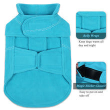Load image into Gallery viewer, Vivaglory Fleece Vest Dog Cold Weather Sweater for Small Dogs, Adjustable Winter Warm Clothes with Two-Way Zipper Opening, Reflective Coats Pet Jacket for Puppies Small Medium Large Dogs