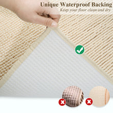 Load image into Gallery viewer, Vivaglory 3D Design Microfiber Cat Litter Mats Trap All Kind of Litter, 31&quot;× 20&quot; or 35&quot;× 25&quot; Large Litter Mat with Waterproof Back, Super Soft to Walk on, Machine Washable