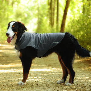 Vivaglory Fleece Vest Dog Cold Weather Sweater for Small Dogs, Adjustable Winter Warm Clothes with Two-Way Zipper Opening, Reflective Coats Pet Jacket for Puppies Small Medium Large Dogs