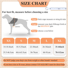 Load image into Gallery viewer, VIVAGLORY new Service Dog Harness, No Pull Adjustable Pet Vest Harness with Padded Handle, Reflective Training Vest Comfort Fit with 4 PCS Removable Patches for Small Medium Large Dogs, Easy On &amp; Off