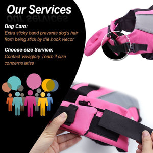 Vivaglory Dog Life Jackets with Extra Padding Pet Safety Vest for Dogs Lifesaver Preserver