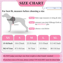 Load image into Gallery viewer, VIVAGLORY new Service Dog Vest, No Pull Dog Safety Harness with Padded Handle and Leash Clip for Comfy Control, Reflective Breathable Training Pet Vest with Removable Patches, Adjustable Fit