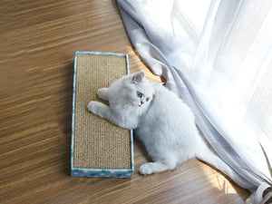 Vivaglory Cat Scratcher with Box, High Density Corrugated Cardboard Reversible Cat Scratching Pad Kitty Sofa Lounge, Catnip Included (Narrow & XXL Extra Wide)
