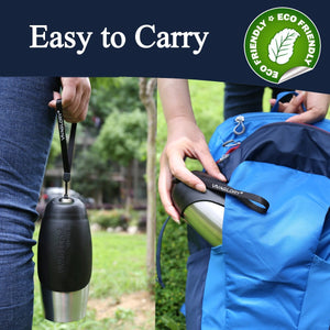 Vivaglory 25oz Stainless Steel Dog Bottle OR with Neoprene Bottle Carrier Combo, Portable & Leakproof Dog Travel Water Bottle Great for Walking & Hiking with Dogs