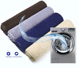 Vivaglory Cat Litter Mats, 31"× 20" Large or 35"× 25" Extra Large Super Soft Microfiber Pet Mats for Litter Boxes with Waterproof Back, Machine Washable