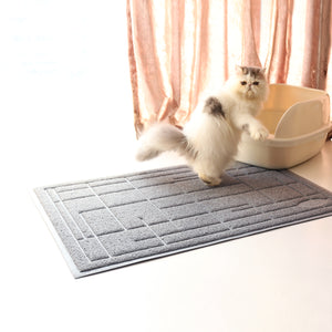 Cat Litter Mat, XL Super Size, Phthalate Free, Easy to Clean, 46x35 Inches,  Durable, Soft on Paws, Large Litter Mat.