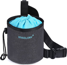 Load image into Gallery viewer, VIVAGLORY Dog Treat Bag, Hands-Free Puppy Training Pouch with Adjustable Waistband and Built-in Dog Waste Bag Dispenser