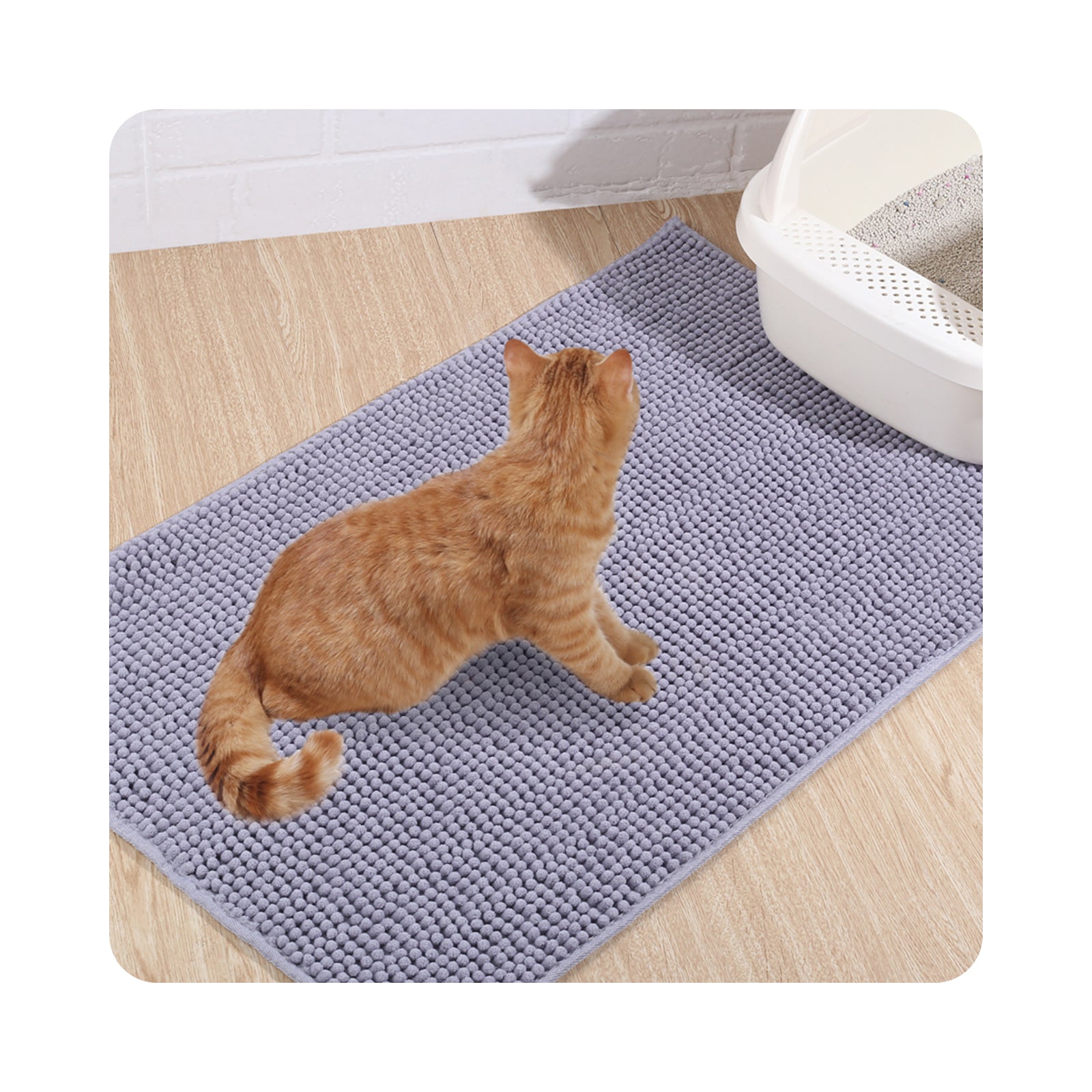 Super Absorbent Dog Food Mat, Waterproof Large Mat for Dogs and Cats
