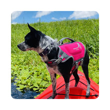 Load image into Gallery viewer, VIVAGLORY Neoprene Dog Life Jacket Reflective &amp; Adjustable Life Vest with Superior Buoyancy and Rescue Handle for Swimming &amp; Boating